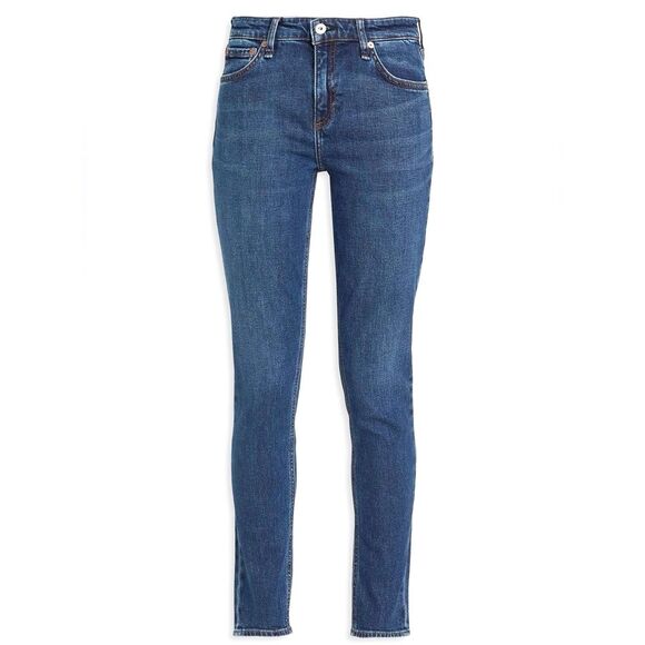 Rag & Bone Cate Mid Rise Skinny Jeans Women’s Size 27 | 4 Joshua Mid Indigo Wash - Picture 2 of 14